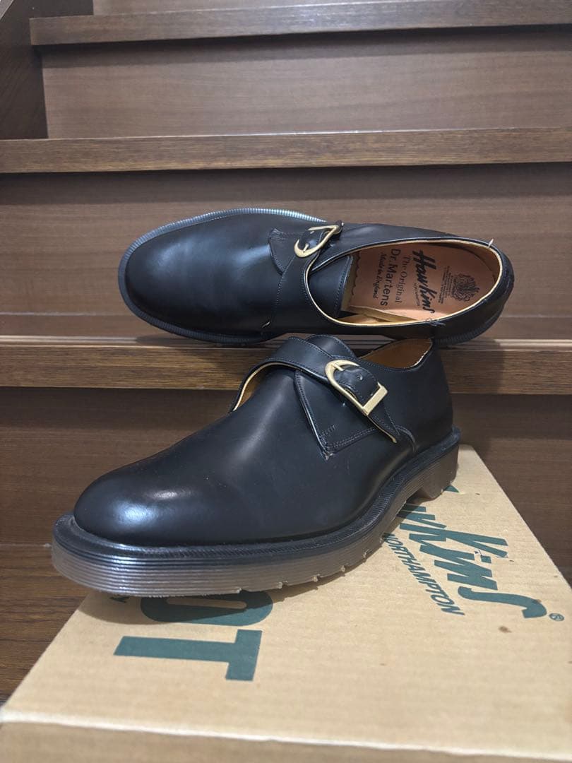 こ*け様 イギリス製Dr.Martin & Hawkins26.0モンクストラッ