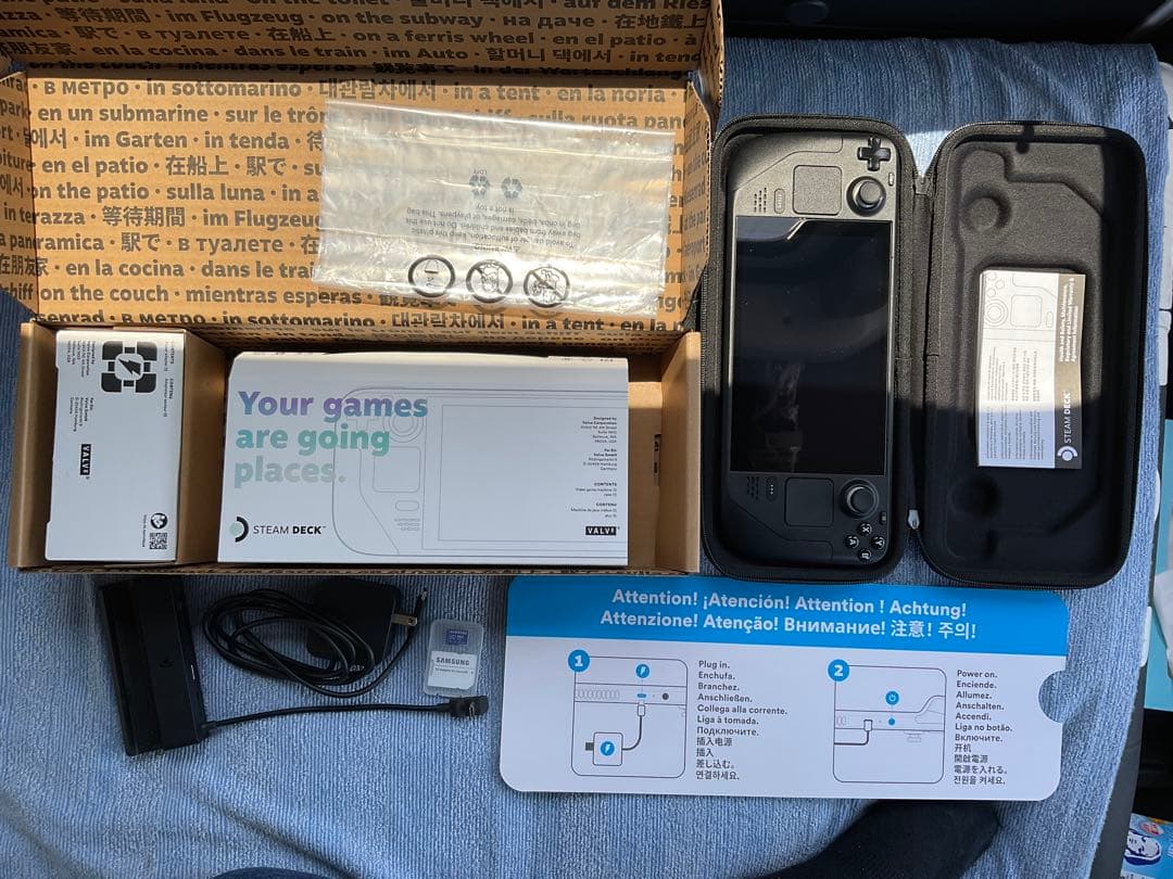 steamdeck 64GB +ドッキングステーション+512GBSDカード