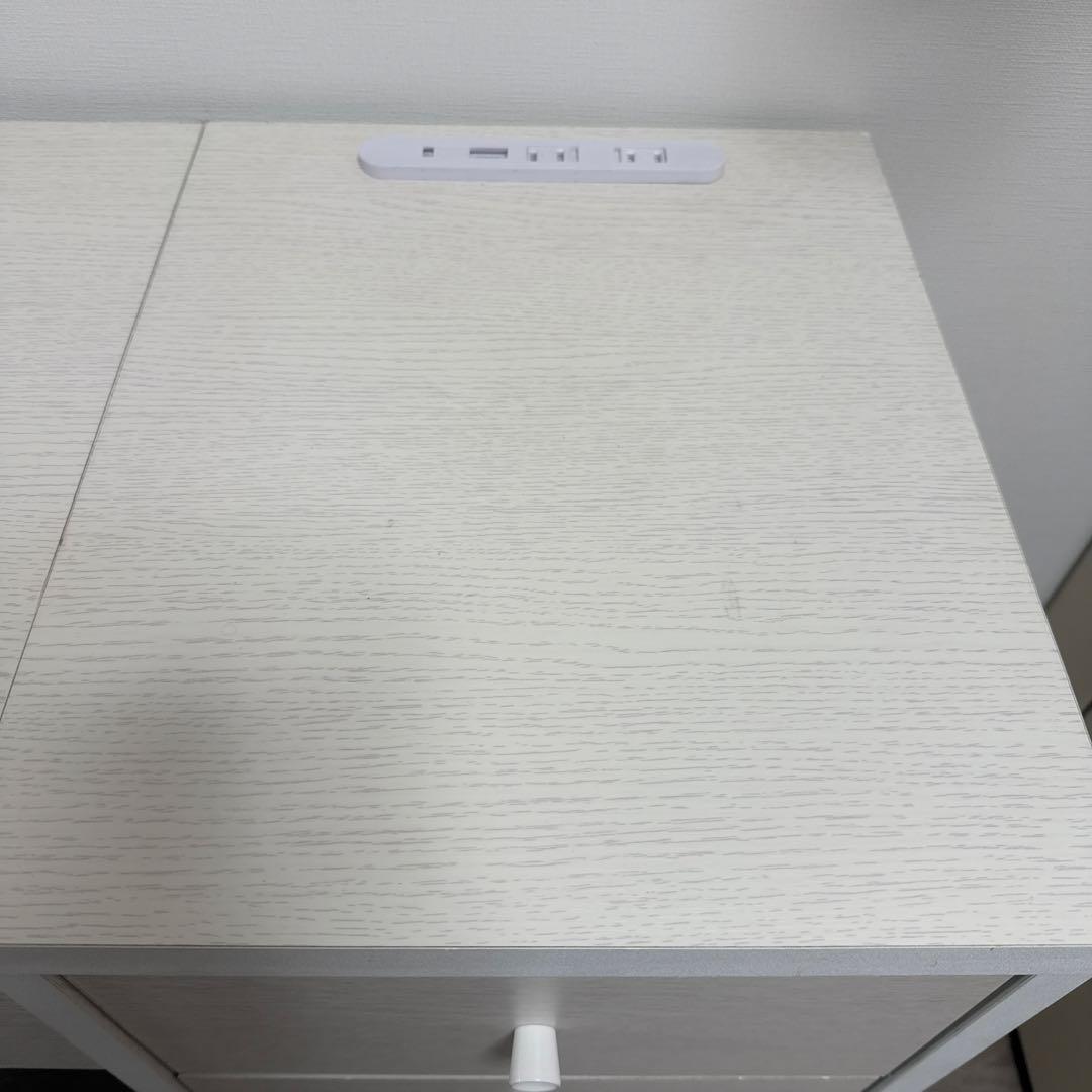 LEDライト付きミラー ドレッサー デスク