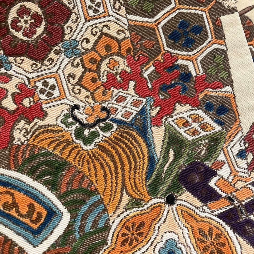 正絹　豪華な丸帯　引き抜き　リバーシブル