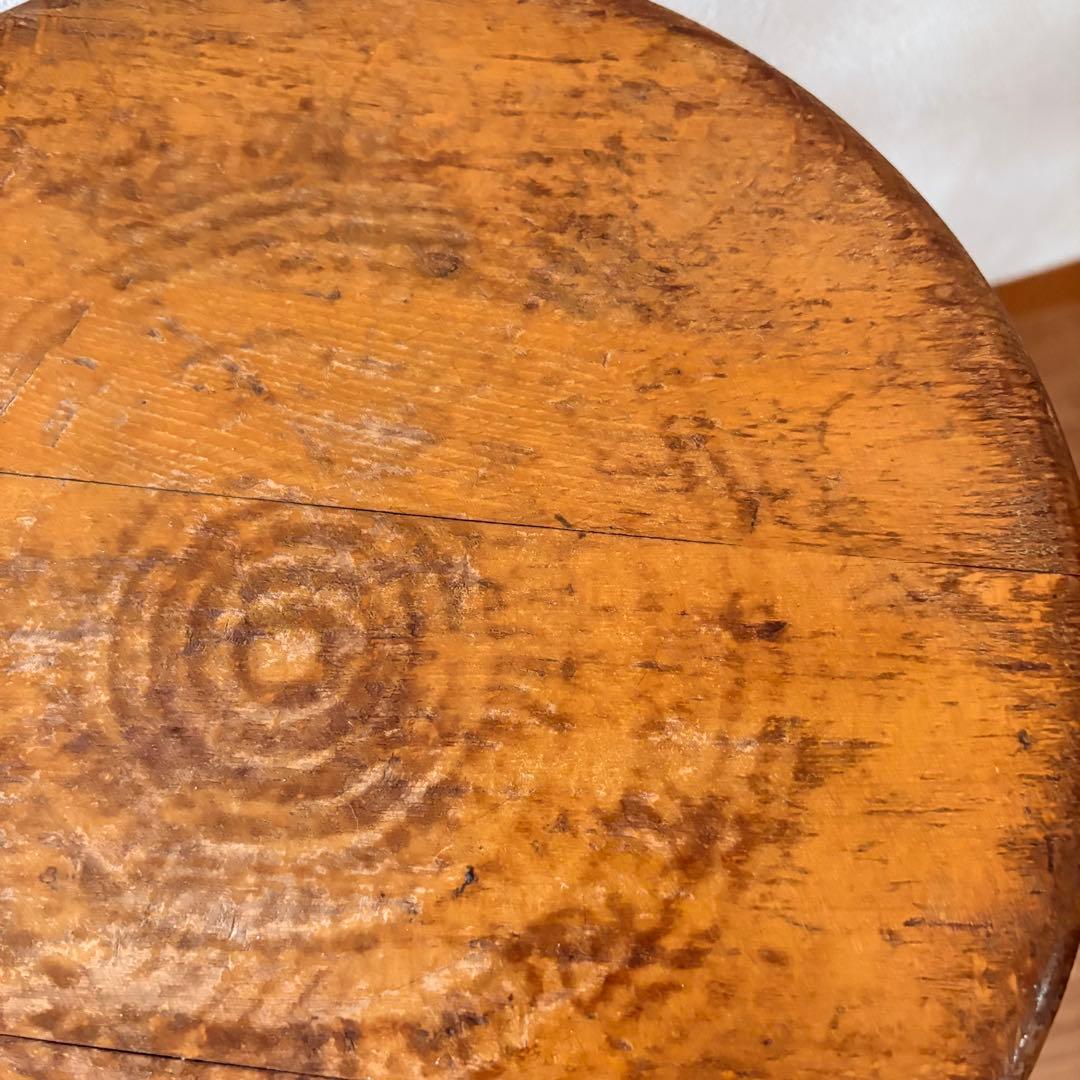 古家具　木製スツール　ヴィンテージ アンティーク　椅子　インテリア　花台