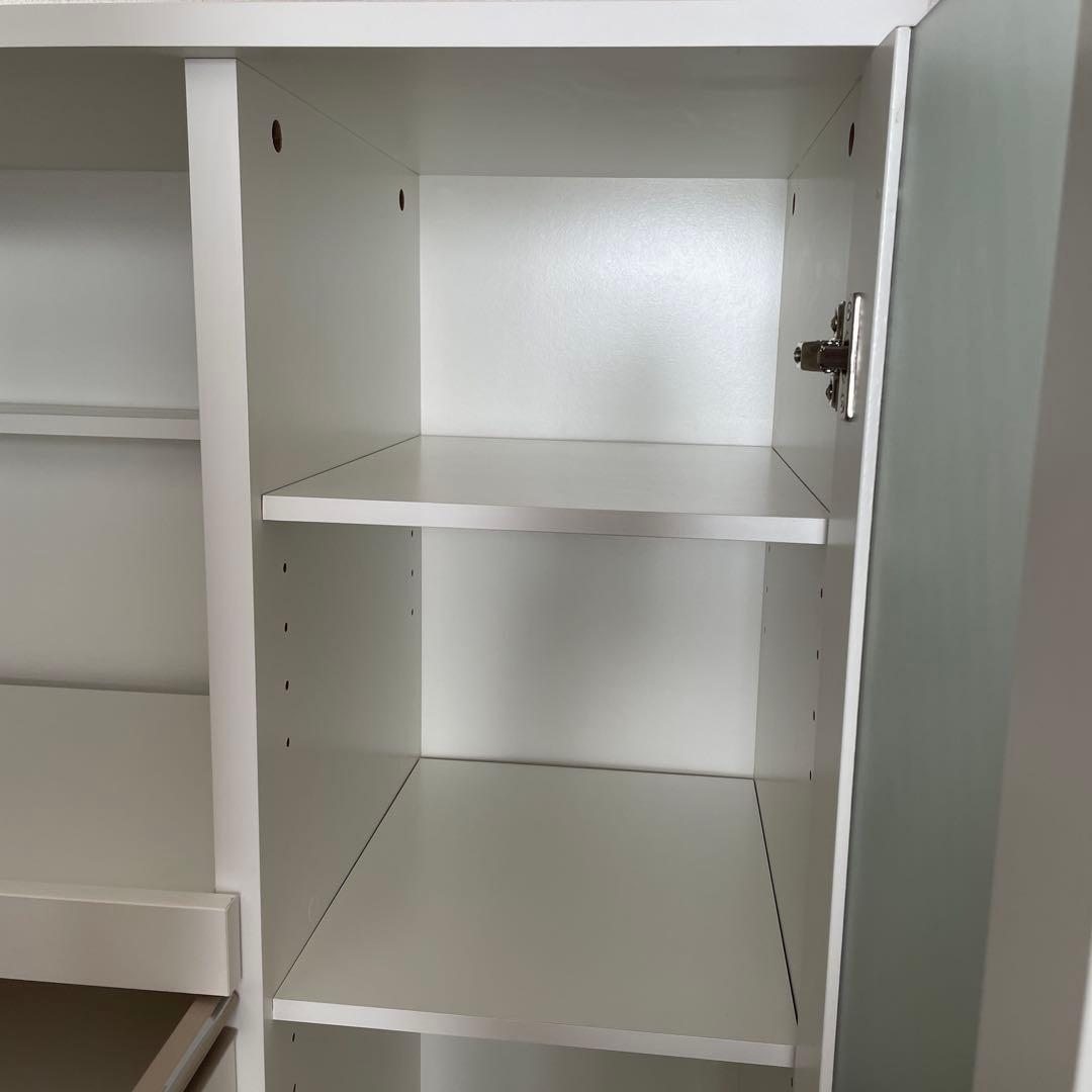 ニトリ レンジ台 キッチンカウンター ホワイト