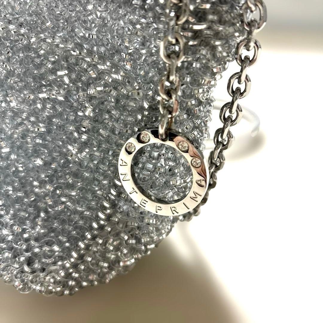 【2回使用】アンテプリマ　リナッシェレ　ショルダー(マチ付き) シルバー