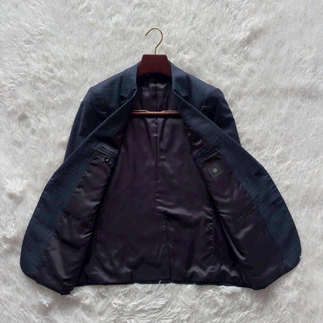 SUIT SELECT✨セットアップ スーツ タータンチェック　ネイビー　AB6