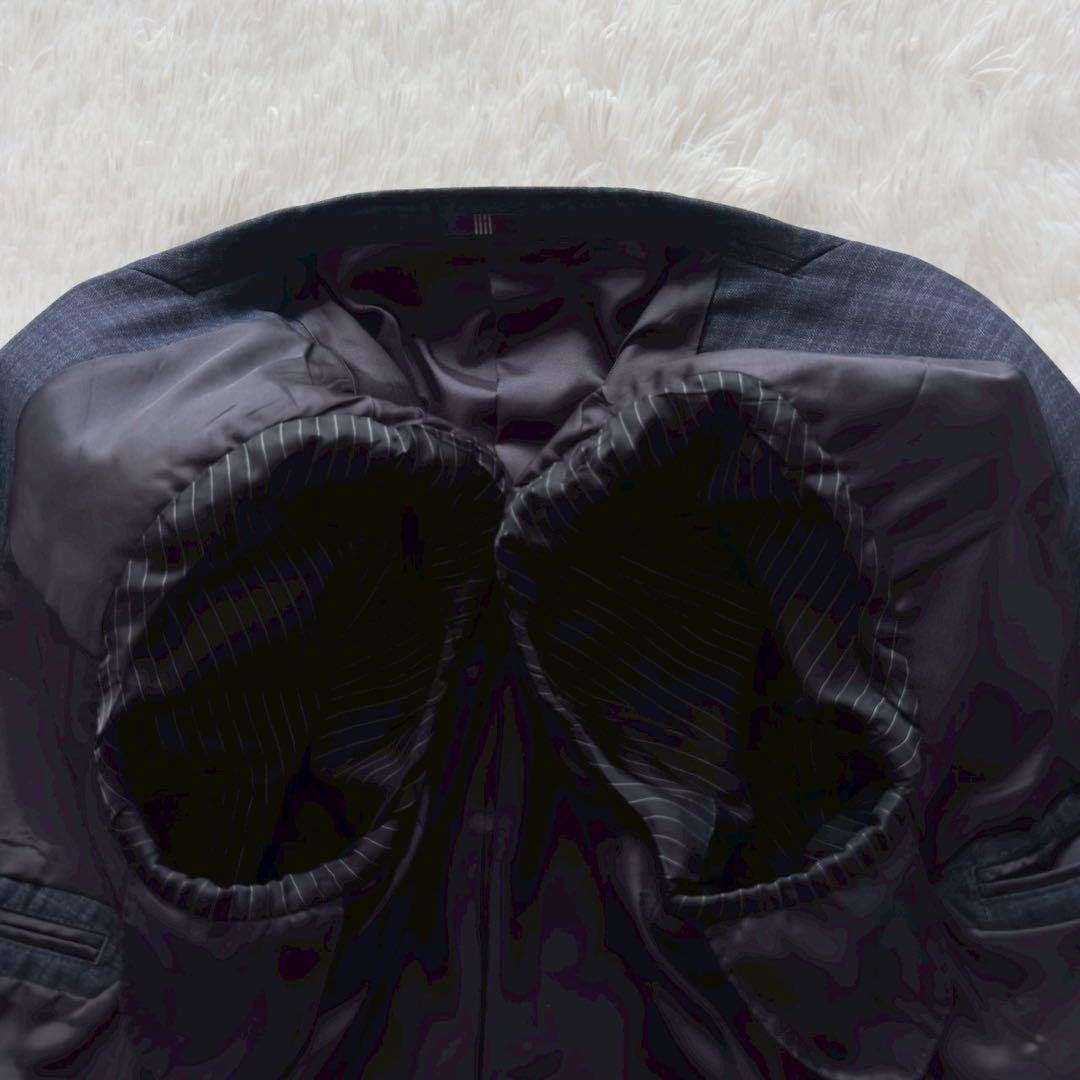 SUIT SELECT✨セットアップ スーツ タータンチェック　ネイビー　AB6