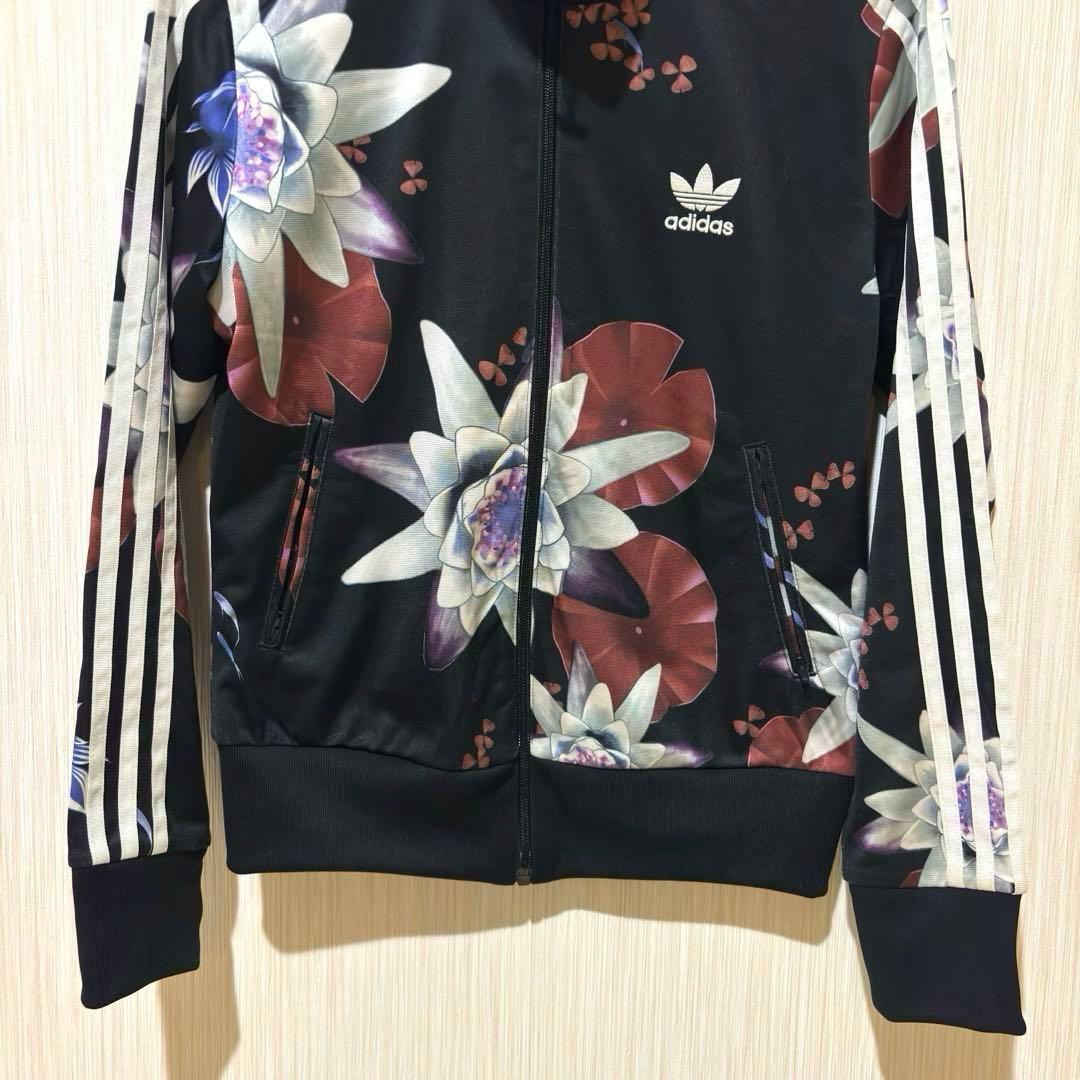 アディダス　トラックジャケット　総柄　花柄　大きめ　2XL