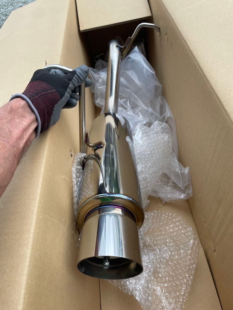 スズキ　キャリー　DA63T前期用　ブルーフィン　ステンレスマフラー