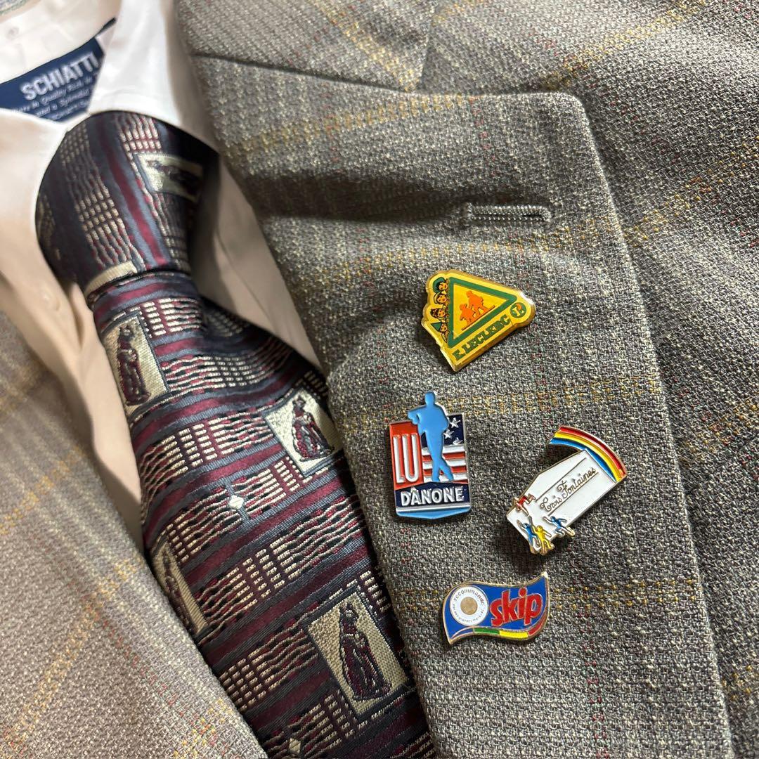 90s vintage レトロセットアップ スーツ ピンズ No.117