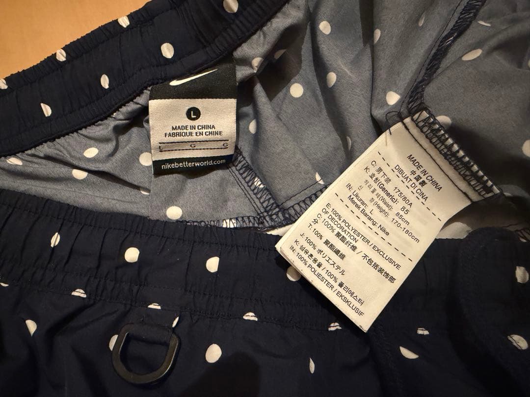 15AW FCRB×NIKE POLKA DOT PRACTICE SHORTS