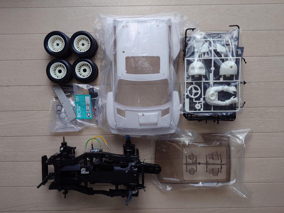 タミヤ 1/10RC Honda シティターボ(WR-02Cシャーシ)半完成状態