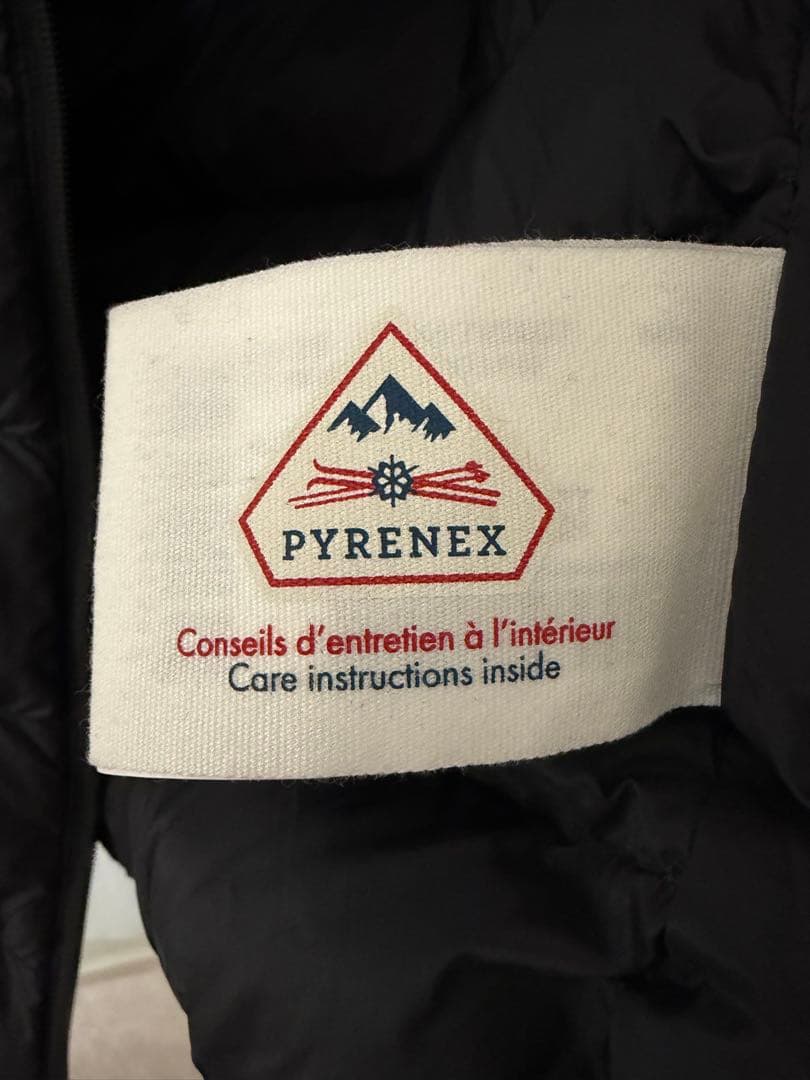 【極美品】PYRENEX ダウンベスト Lサイズ ブラック 付属品完備