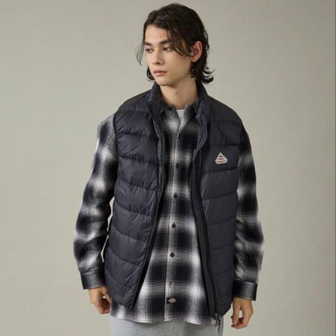 【極美品】PYRENEX ダウンベスト Lサイズ ブラック 付属品完備