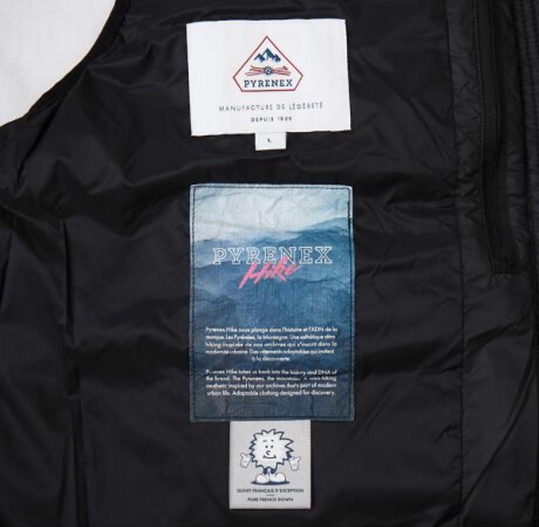 【極美品】PYRENEX ダウンベスト Lサイズ ブラック 付属品完備
