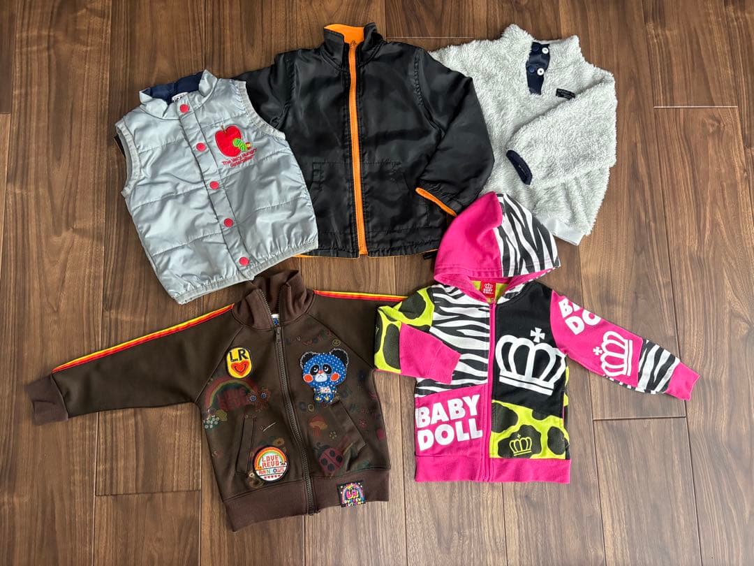 男の子100秋冬まとめ売り30点　baby doll他　A