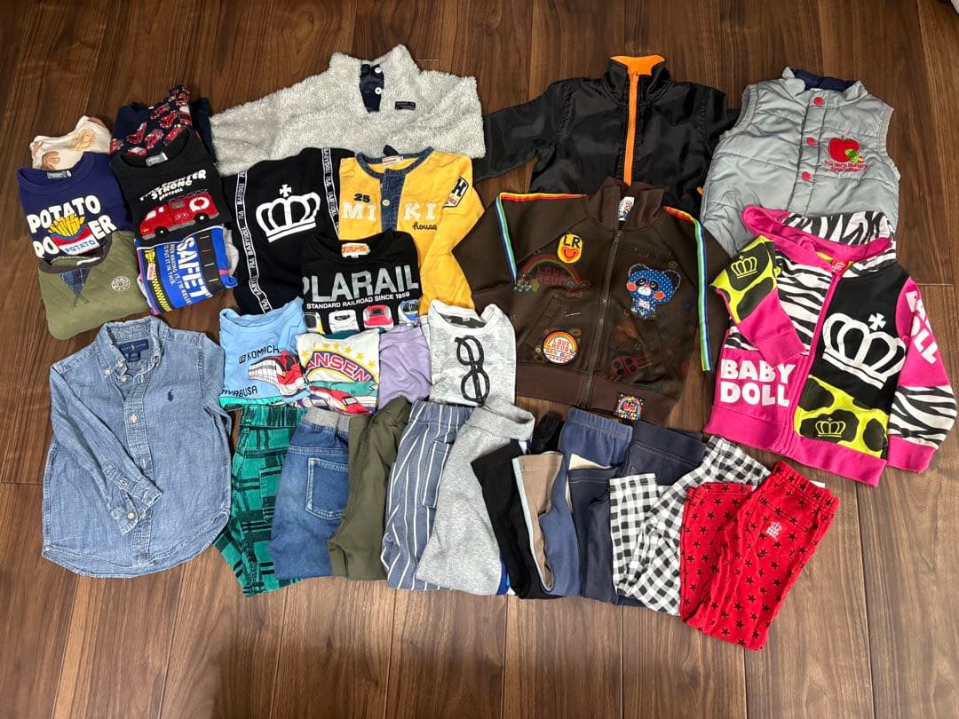 男の子100秋冬まとめ売り30点　baby doll他　A