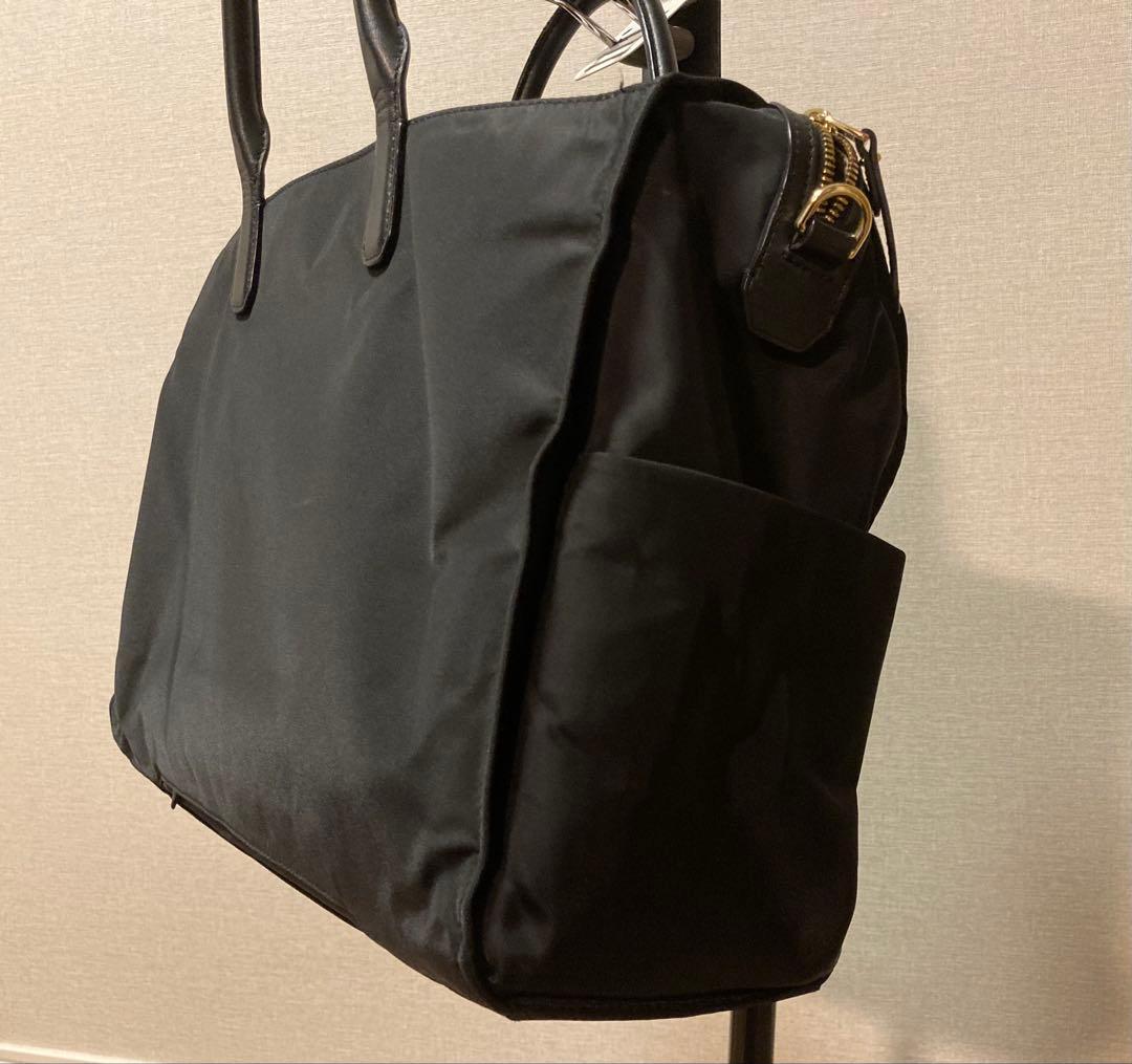 【美品】TUMI 2way ビジネスバッグ　 本革+ナイロン A4+PC可