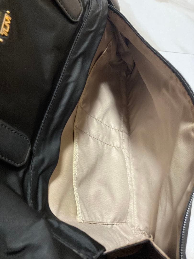 【美品】TUMI 2way ビジネスバッグ　 本革+ナイロン A4+PC可