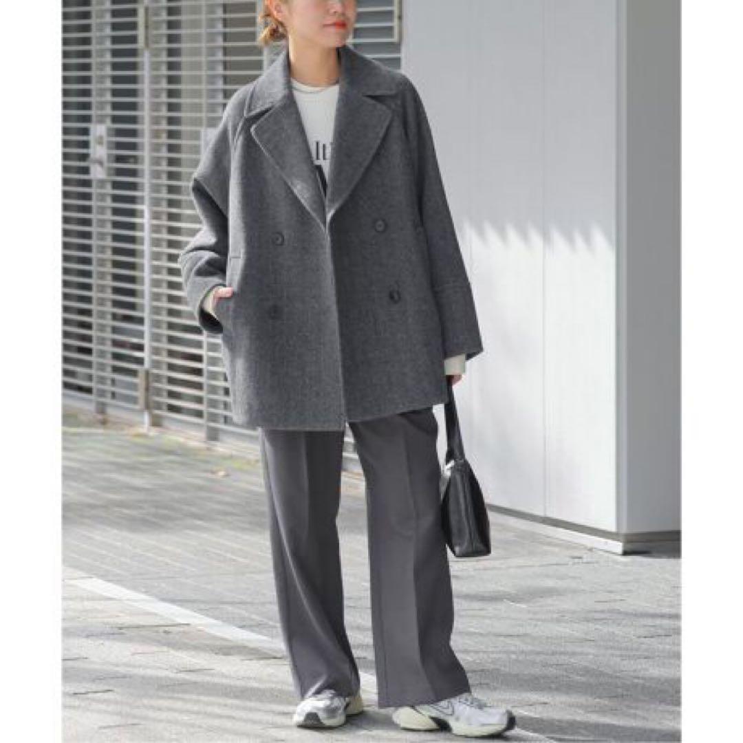 新品 ジャーナルスタンダード relume 尾州ウール モッサPコート グレー