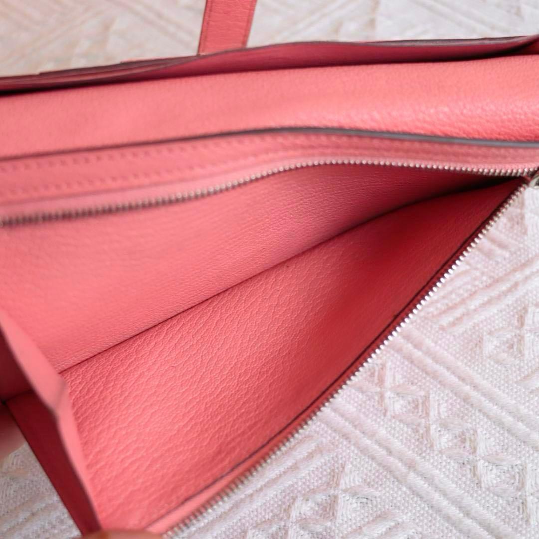 美品！Hermes エルメス　ベアンスフレ　ローズ　ピンク　長財布　ウォレット