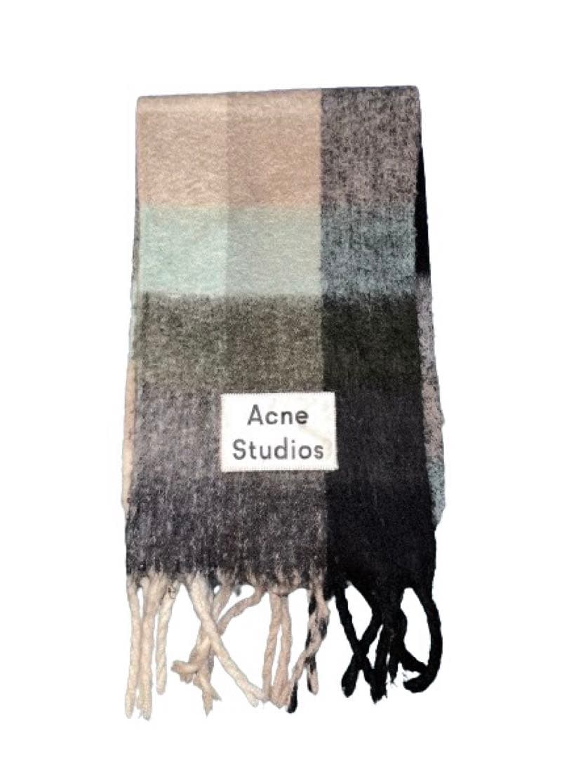 ACNE STUDIOS モヘヤチェックスカーフ