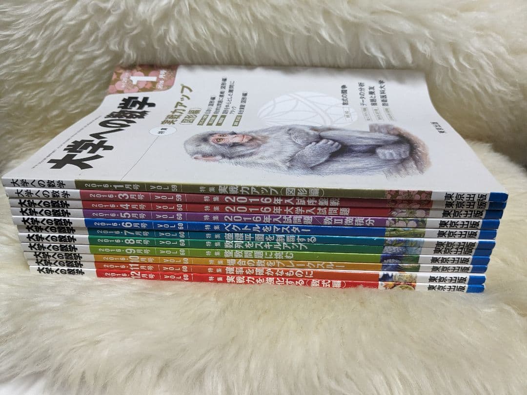 大学への数学 2016月1月、3月〜2016年12月　11冊　バックナンバー