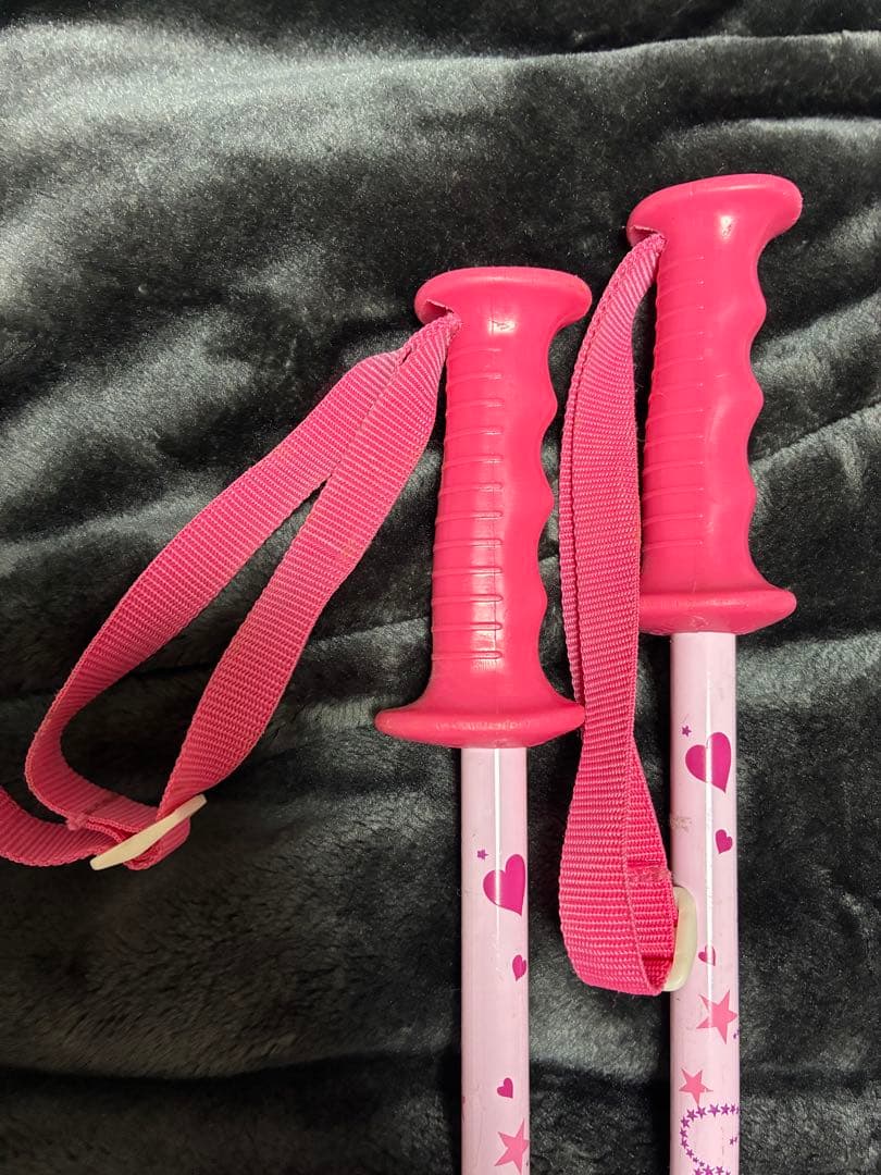 スキーセット 118cm ホワイト ピンク 3点セット ディズニー マリー