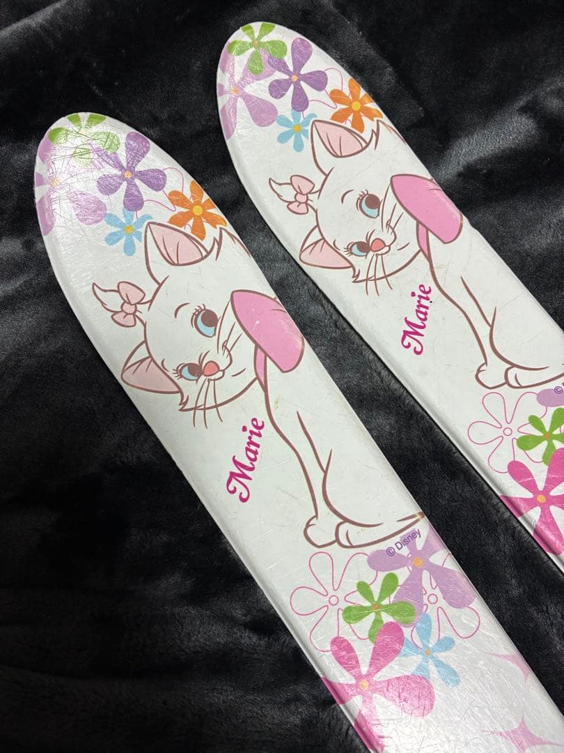 スキーセット 118cm ホワイト ピンク 3点セット ディズニー マリー