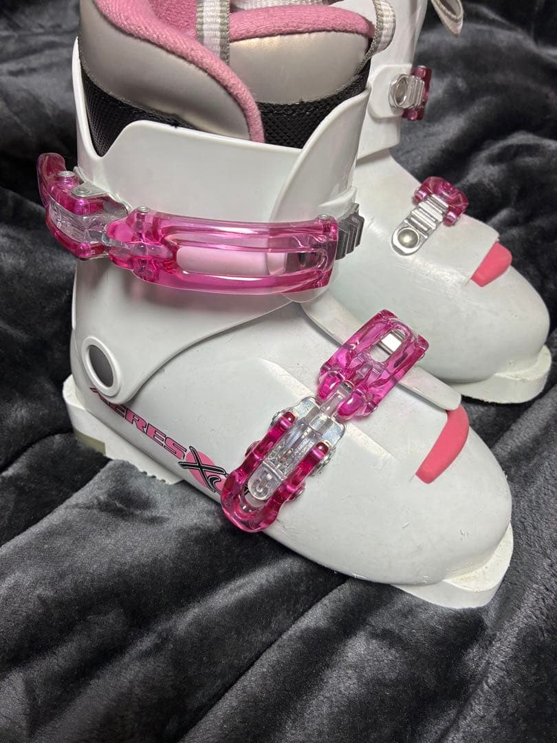 スキーセット 118cm ホワイト ピンク 3点セット ディズニー マリー