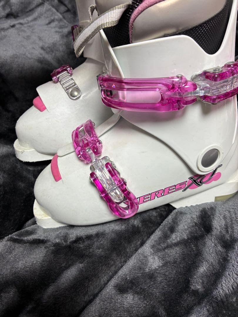 スキーセット 118cm ホワイト ピンク 3点セット ディズニー マリー