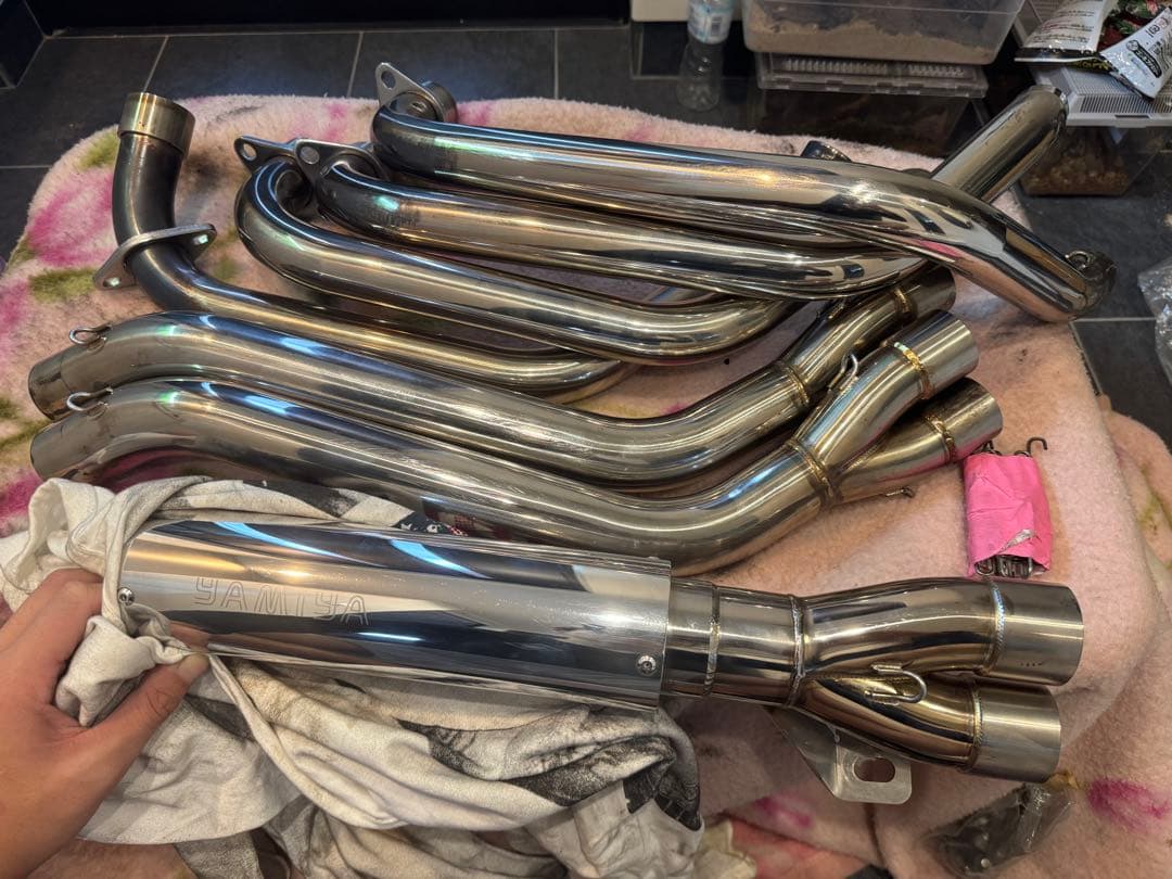 闇矢屋CB750K four エキゾースト集合マフラー 零タイプ (ステンレス製