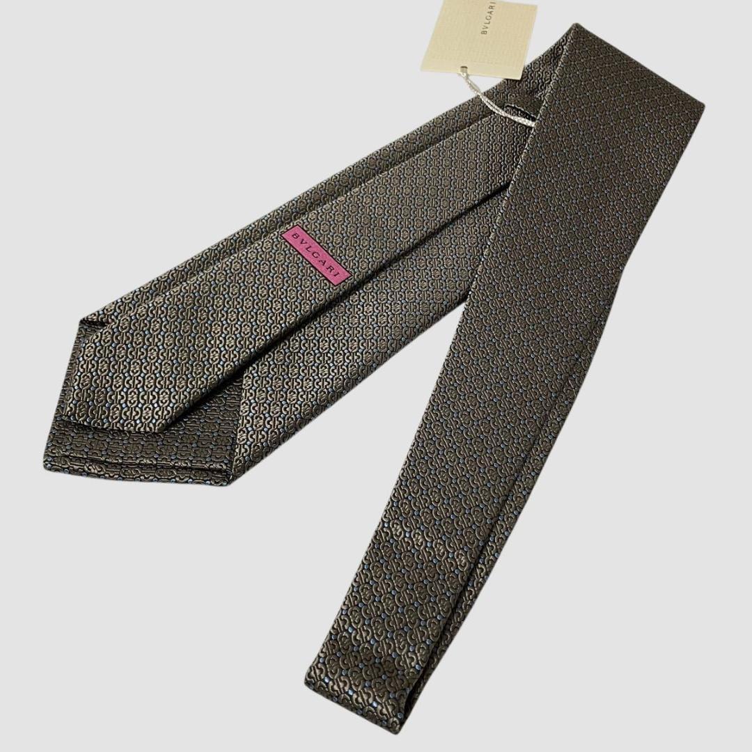 未使用　BVLGARI　ブルガリ　ネクタイ ジャガード シルク100