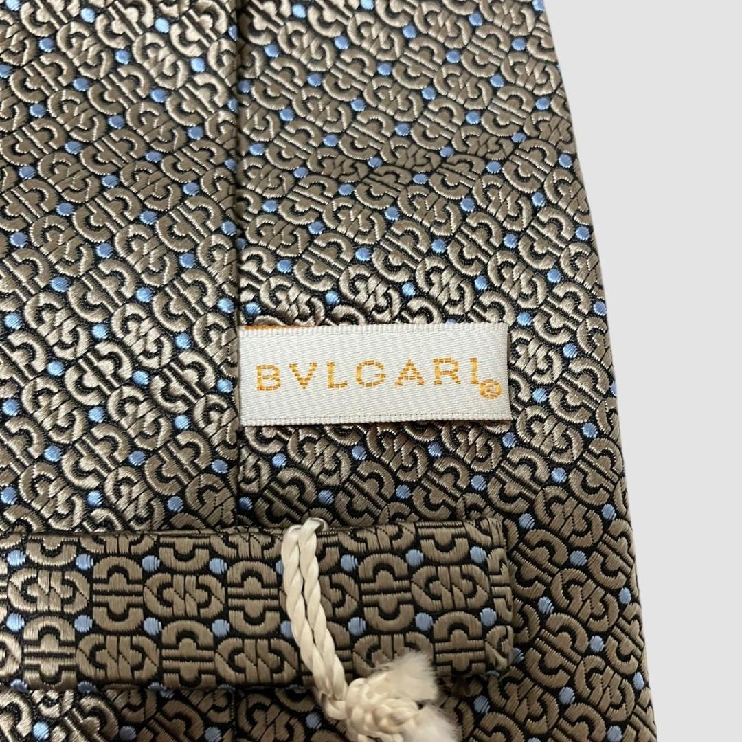 未使用　BVLGARI　ブルガリ　ネクタイ ジャガード シルク100