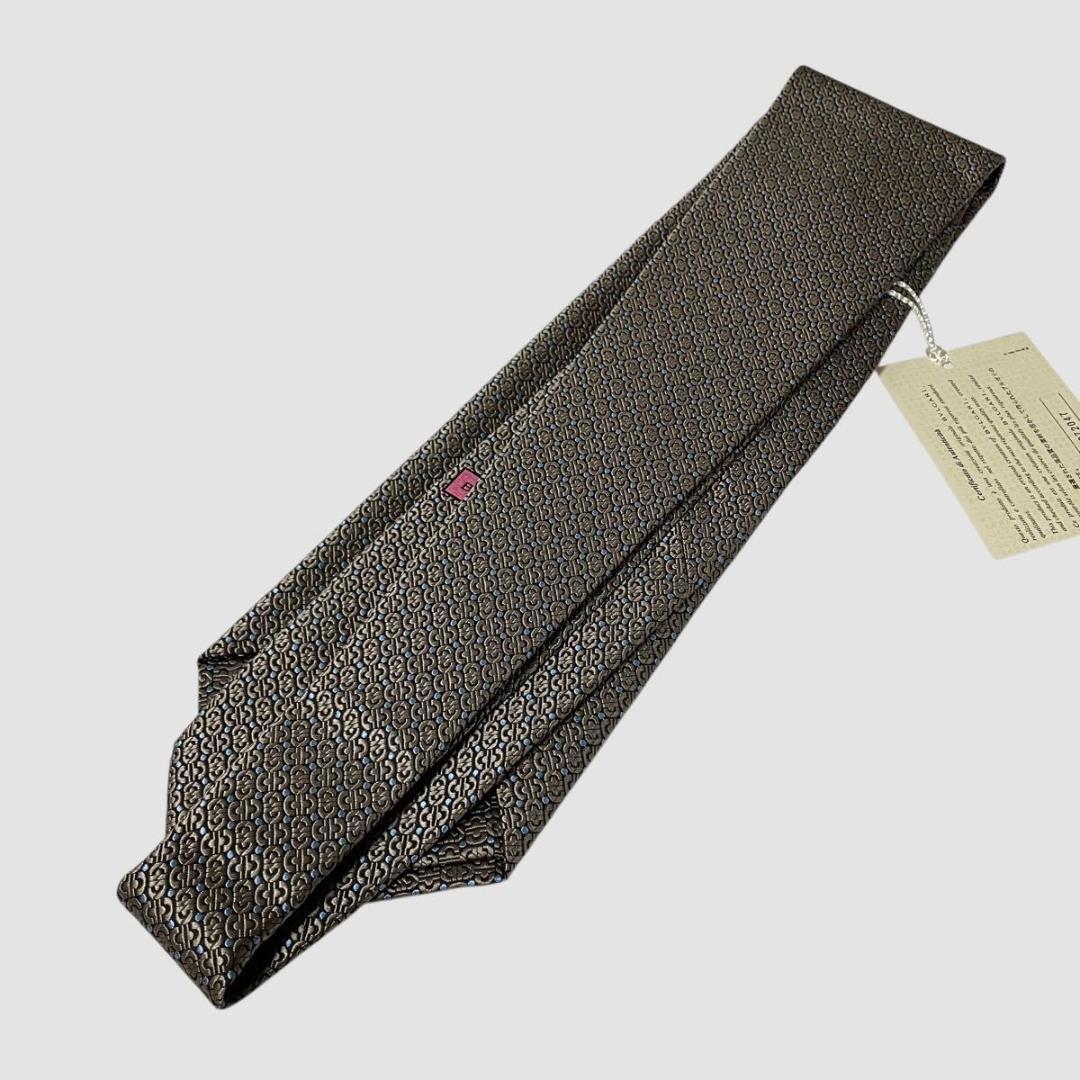 未使用　BVLGARI　ブルガリ　ネクタイ ジャガード シルク100