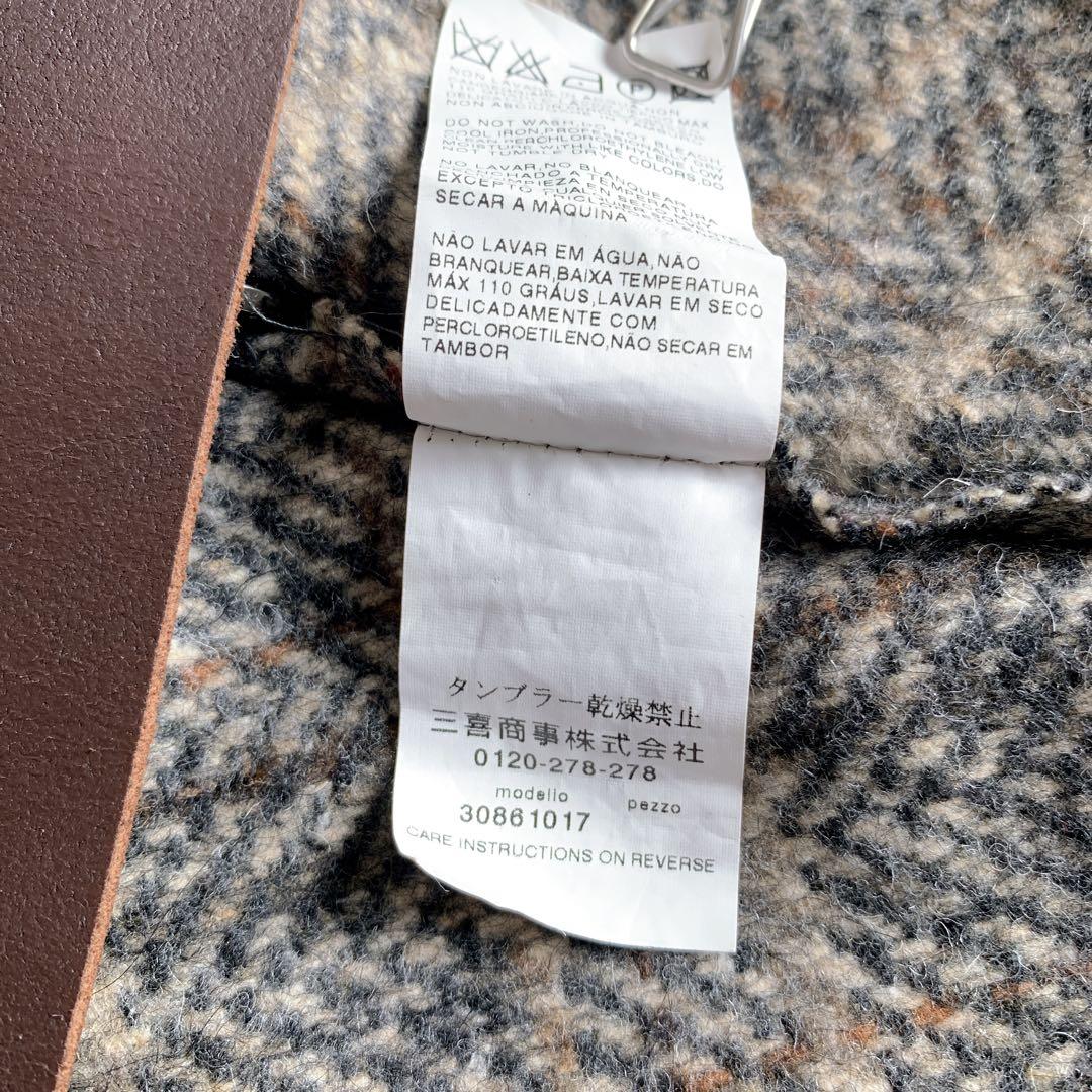 Max Mara marella sport モヘヤ混　ケープポンチョ　チェック