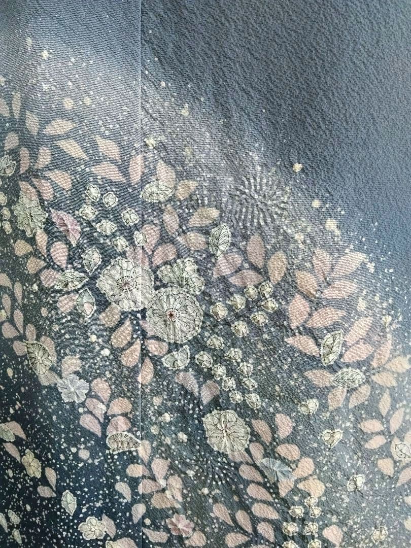 最終値下げ F‐310 付下げ 友禅 辻ヶ花 袷 染め分け 暈し 翠山工房 美品