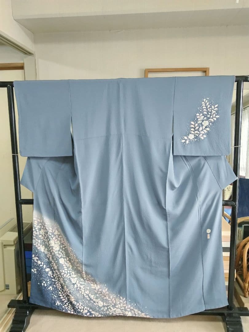 最終値下げ F‐310 付下げ 友禅 辻ヶ花 袷 染め分け 暈し 翠山工房 美品