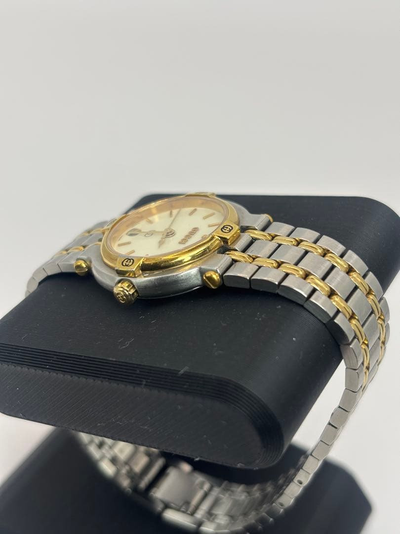 GUCCI アナログ腕時計 シルバー/ゴールド9000L