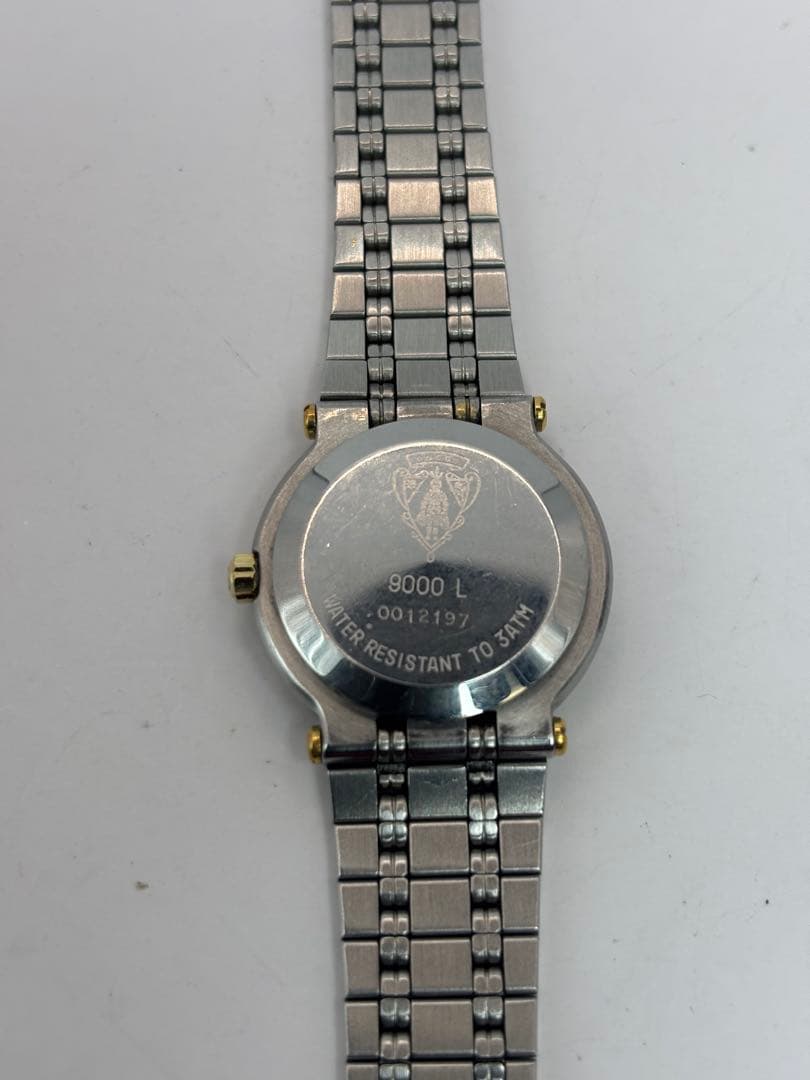 GUCCI アナログ腕時計 シルバー/ゴールド9000L