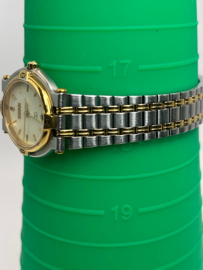GUCCI アナログ腕時計 シルバー/ゴールド9000L