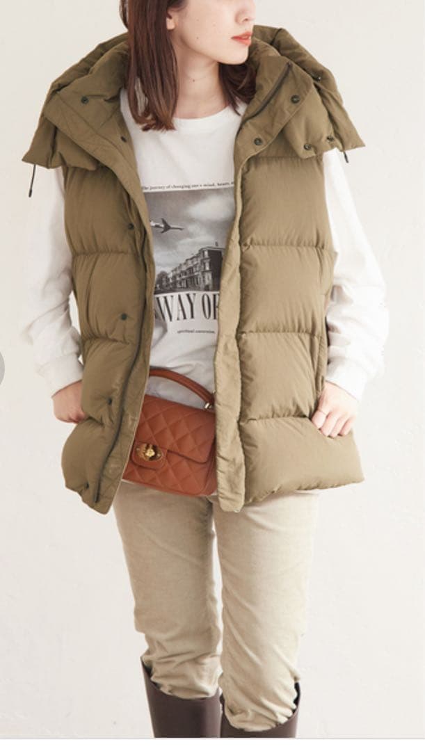 JOURNAL STANDARD 2wayフード付きダウンベスト