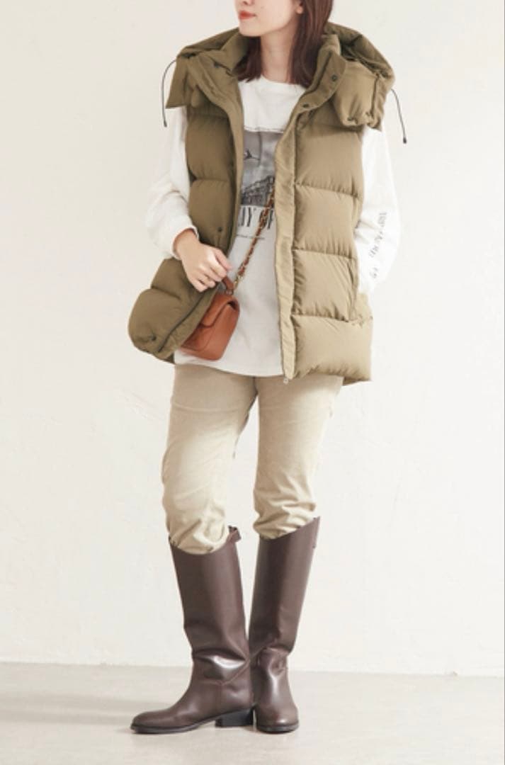 JOURNAL STANDARD 2wayフード付きダウンベスト