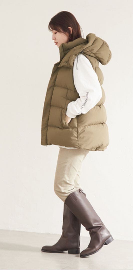 JOURNAL STANDARD 2wayフード付きダウンベスト