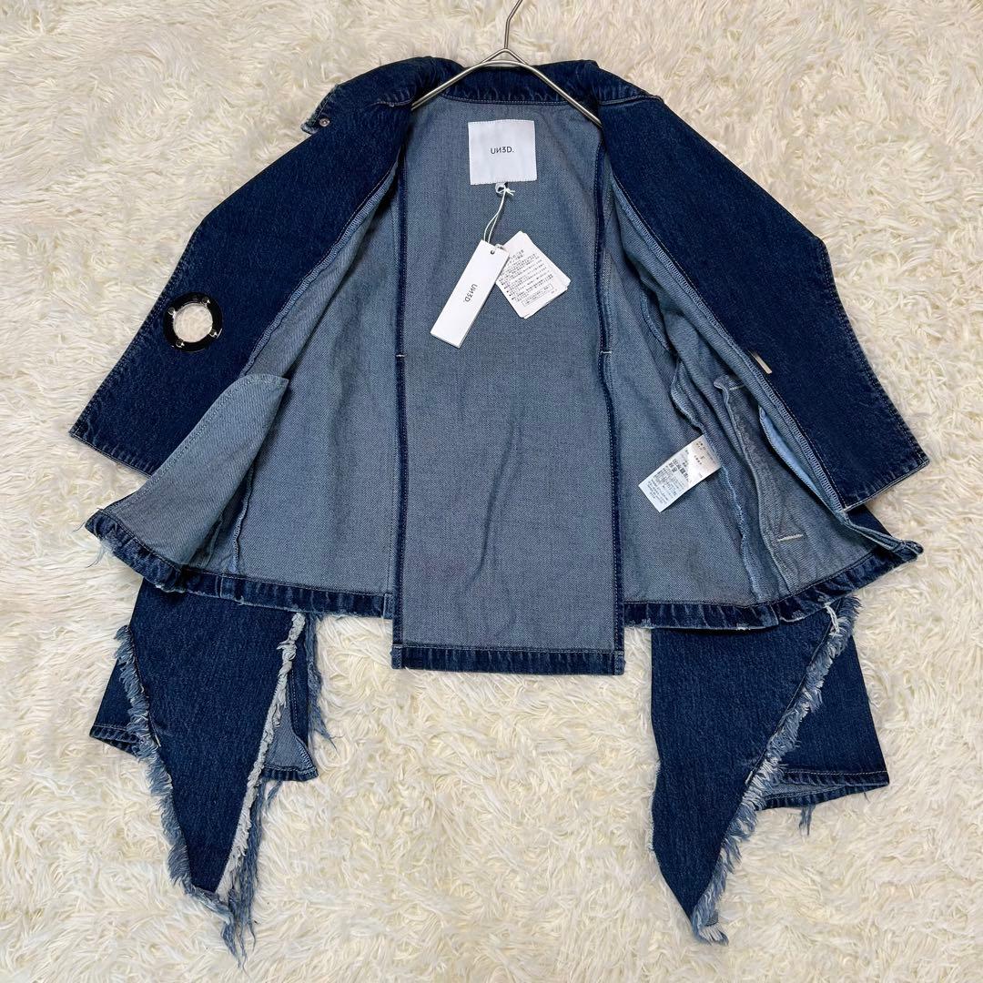 【新品タグ付】UN3D. アシンメトリーデニムジャケット 石原さとみ着用