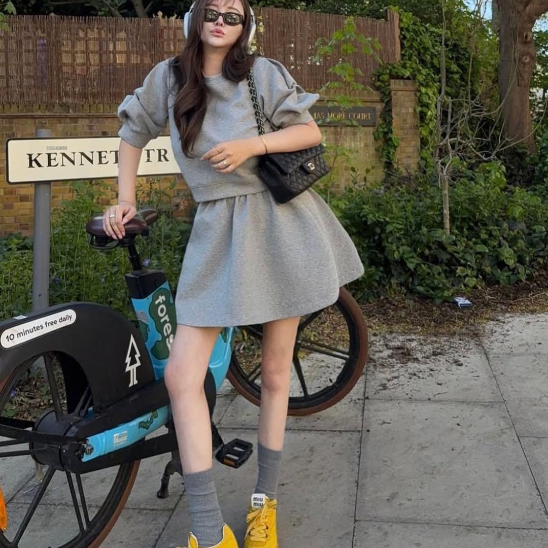 スカート THE TOE Dumbo Mini Skirt Grey