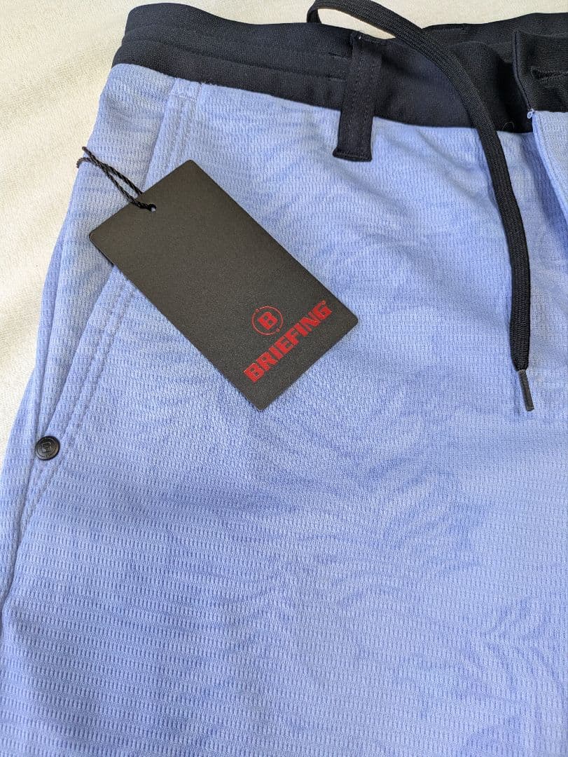BRIEFING 新品 パターン入りショートパンツ 青 定価:25300(税込)
