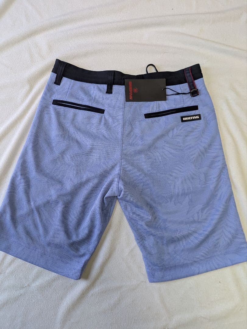 BRIEFING 新品 パターン入りショートパンツ 青 定価:25300(税込)