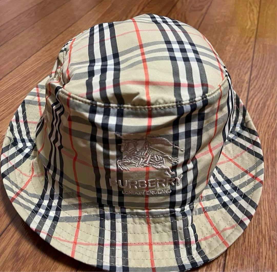 BURBERRY×Supreme バケットハット ベージュ チェック柄