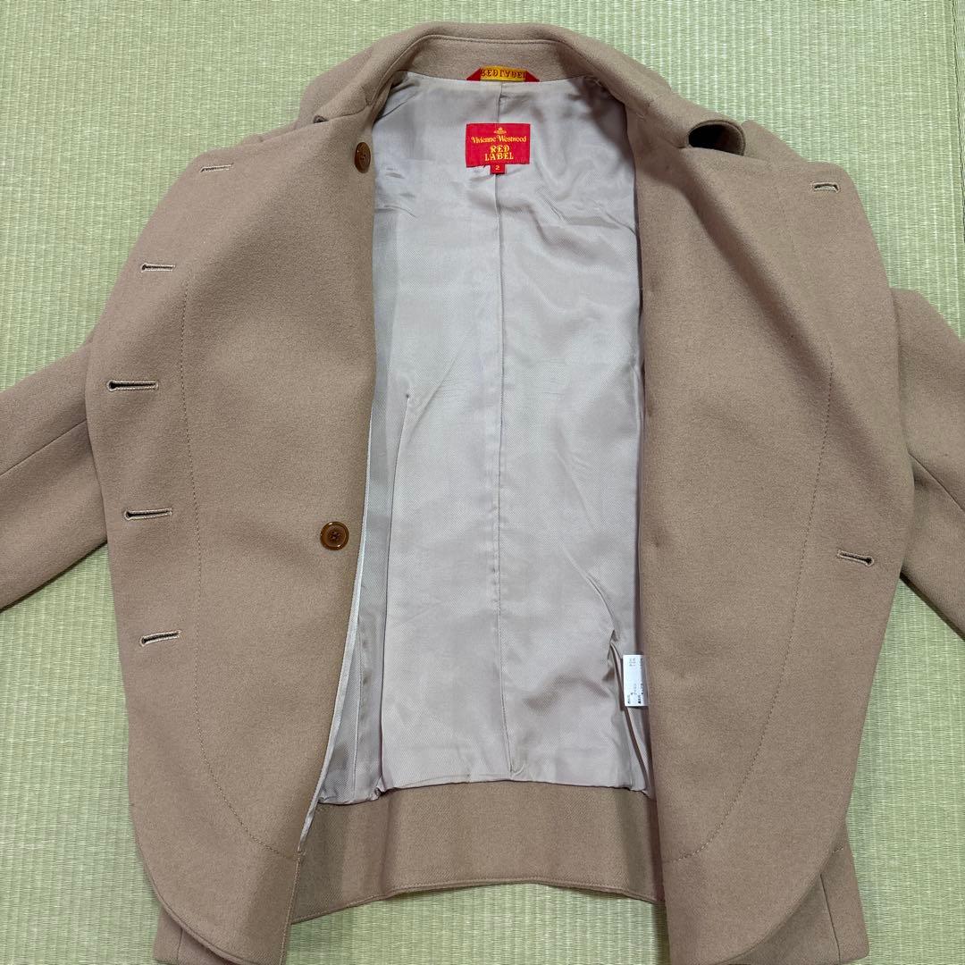 vivienne westwood ピーコート ベージュ 変形デザイン ウール