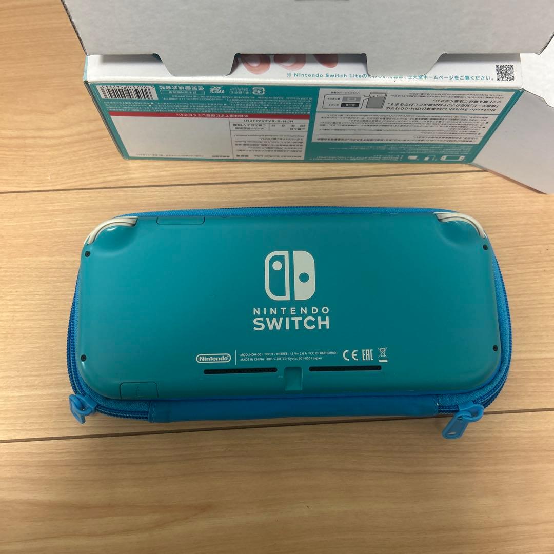Nintendo Switch Lite ターコイズ 本体 充電器 専用ケース付