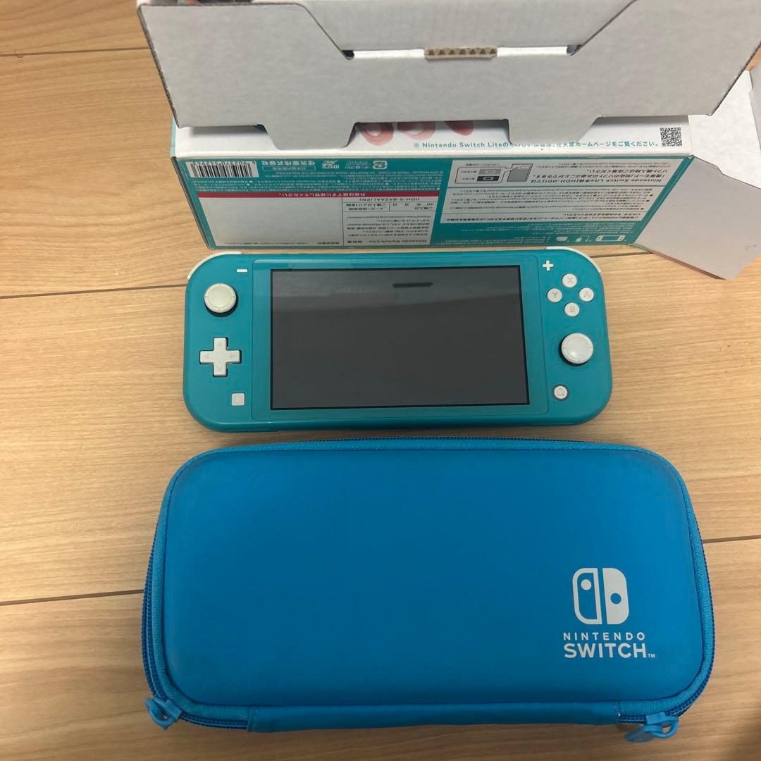 Nintendo Switch Lite ターコイズ 本体 充電器 専用ケース付